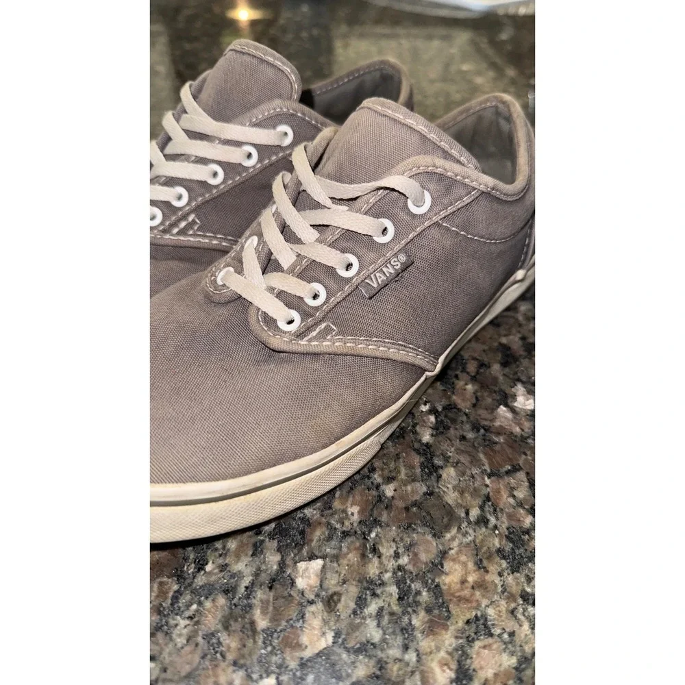 Vans Atwood Low Gray Canvas Skate Shoes Womens 7.5 Sneakers